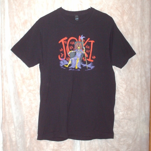 The Joker by Tultex Other - The Joker as Loki laughing short sleeve T-shirt